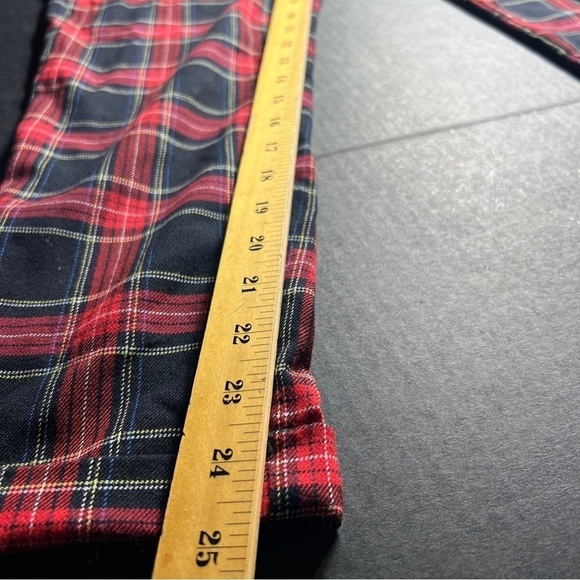 Bershka Red/Black Plaid pants Size Small - Picture 14 of 16